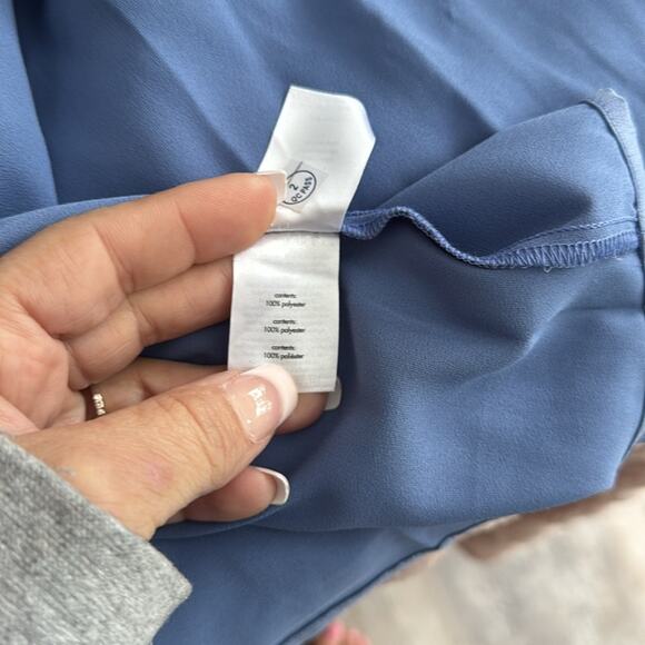 WeWoreWhat Revolve Slate Blue Satin Charmeuse Cowl Neck Midi Dress NWT - Picture 8 of 8